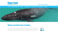 Desktop Screenshot of marinecentreofexcellence.com